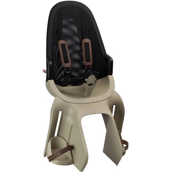 Siège enfant arrière pneumatique Qibbel avec fixation porte-bébé (CFS) - Cappuccino