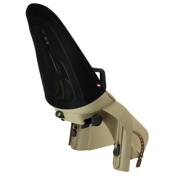 Siège enfant arrière pneumatique Qibbel avec fixation porte-bébé (CFS) - Cappuccino