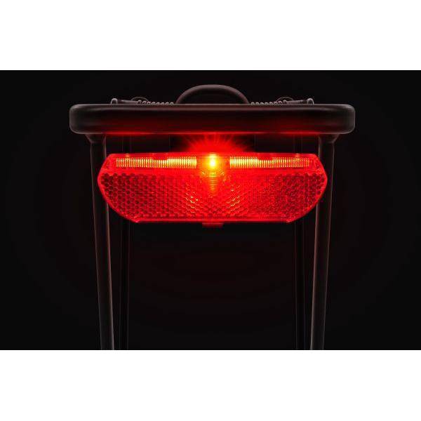 Edge City Slimline 2 dragerachterlicht, STVZO, 50/80 mm, helder rood licht, geschikt voor fiets of drager.