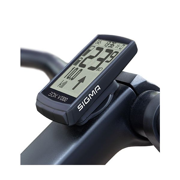 Sigma Fietscomputer EOX View 1300 E-Bike Ready Draadloos Zwart - Le Coq Wielerartikelen