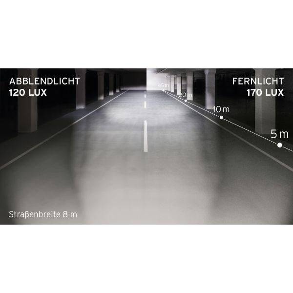 Busch + Müller Koplamp Lumotec Iq-Xm High Beam Voor E-Bike - 120/170 Lux - Zwart - Le Coq Wielerartikelen