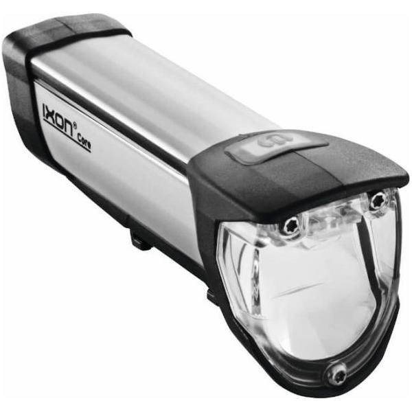 Verlichtingsset Busch Und Müller Ixon Core + Ixxi Achterlicht Usb Oplaadbaar 50 Lux - Zwart/Zilver - Le Coq Wielerartikelen