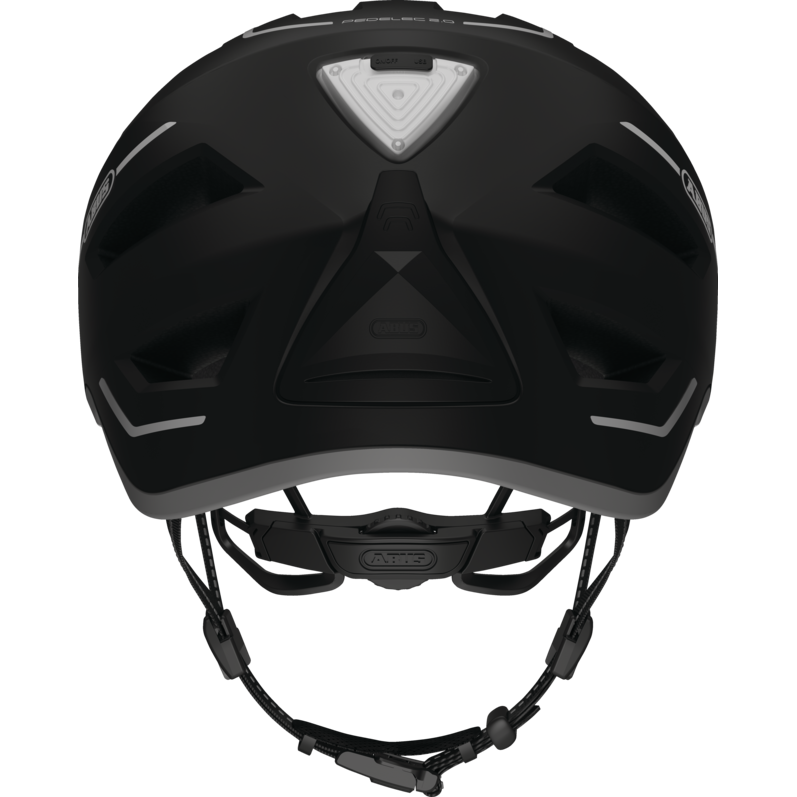 Abus Pedelec 2.0 Velvet Black fietshelm met geïntegreerde regenkap, snel en comfortabel voor speed pedelec ritten.