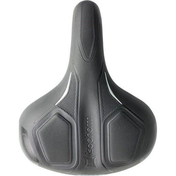 Selle Bassano Fietszadel Leggera Isophorm City - Zwart - Le Coq Wielerartikelen