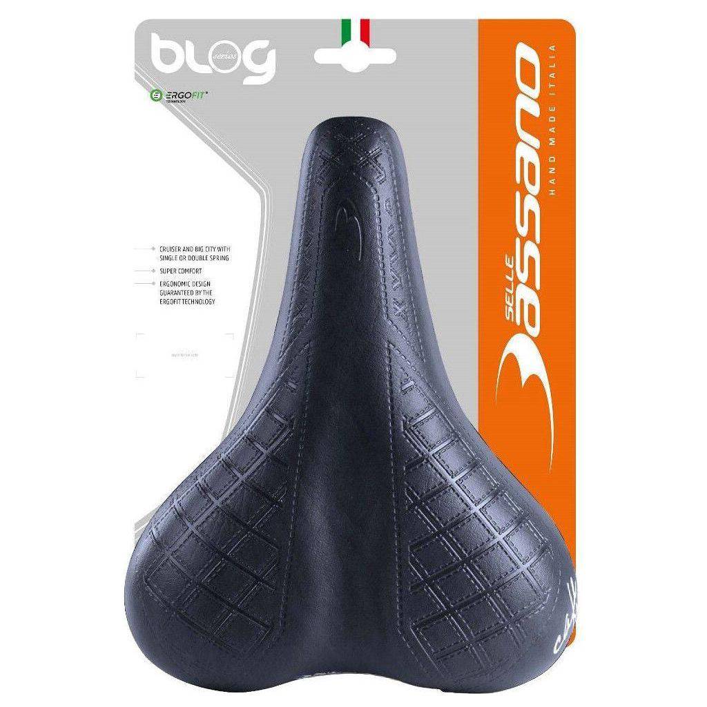 Selle Bassano Fietszadel Cafe Racer Bobber Voor Heren - Zwart - Le Coq Wielerartikelen