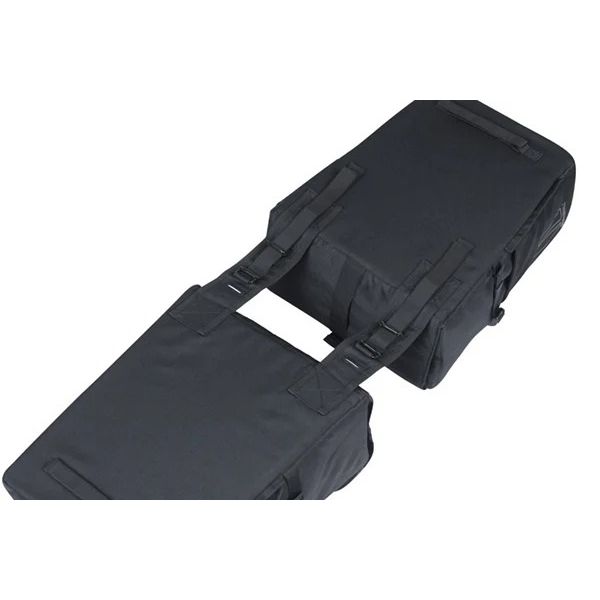 Basil dubbele fietstas Move 30 liter met afmetingen 16x27x38 cm, geschikt voor achterop de fiets, waterbestendig en duurzaam.