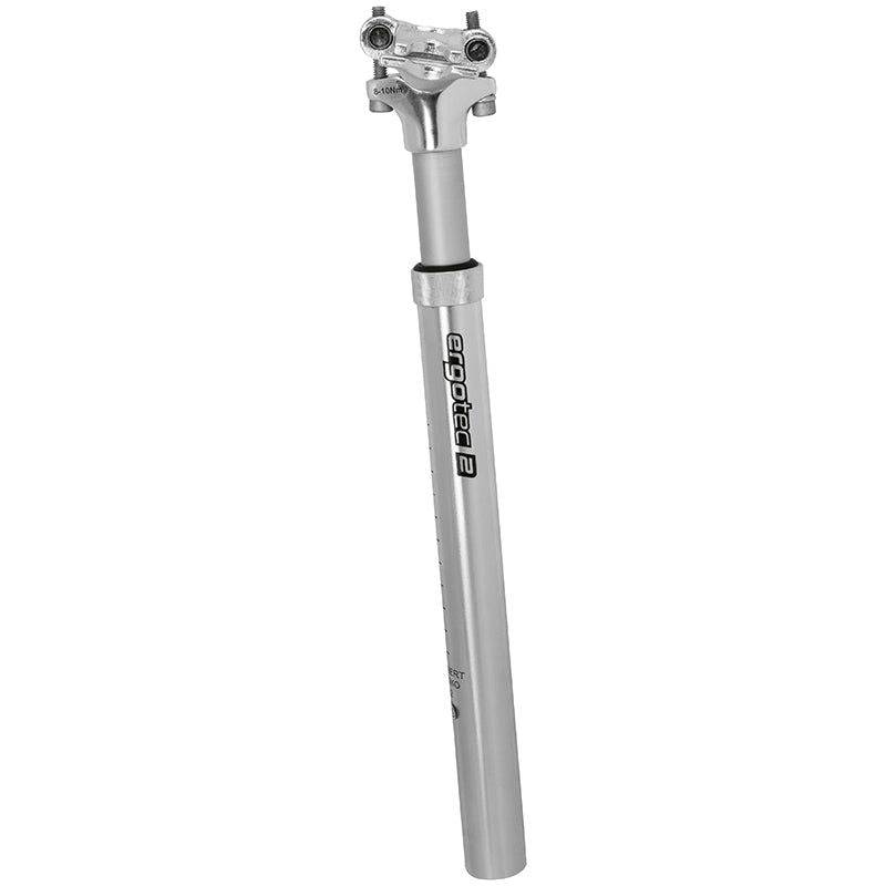 Ergotec Telescopische Verende Zadelpen Sp-5.0 Ø27.2 Mm / 350 Mm - Zilver - Le Coq Wielerartikelen