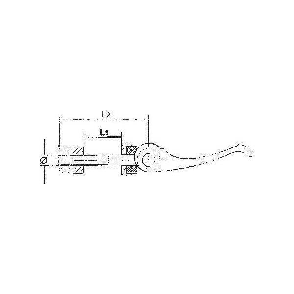 Zadelpen Snelspanhendel Ergotec M6 X 50 Mm Aluminium - Le Coq Wielerartikelen