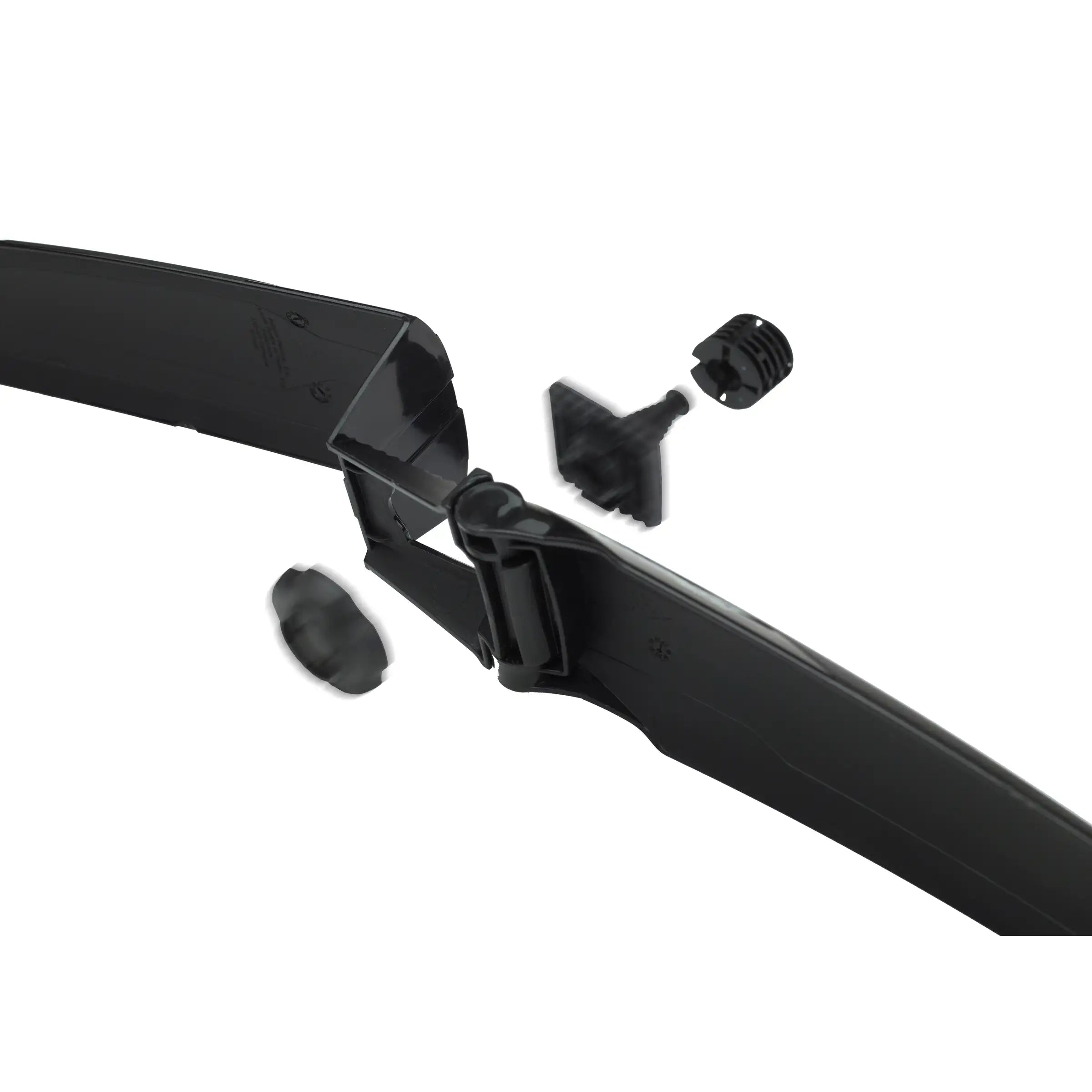Polisport Mud-Pro voorspatbord voor 26-29 inch mountainbike, zwart, met Fidlock magnetische bevestiging.