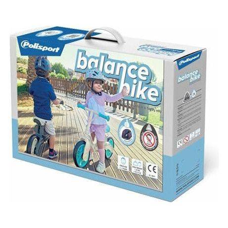 Polisport Loopfiets Balance Bike - Grijs/Creme - Le Coq Wielerartikelen