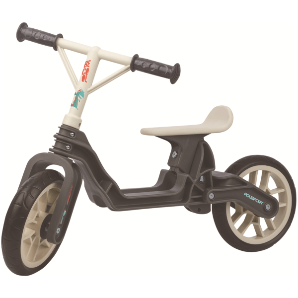 Polisport Loopfiets Balance Bike - Grijs/Creme - Le Coq Wielerartikelen