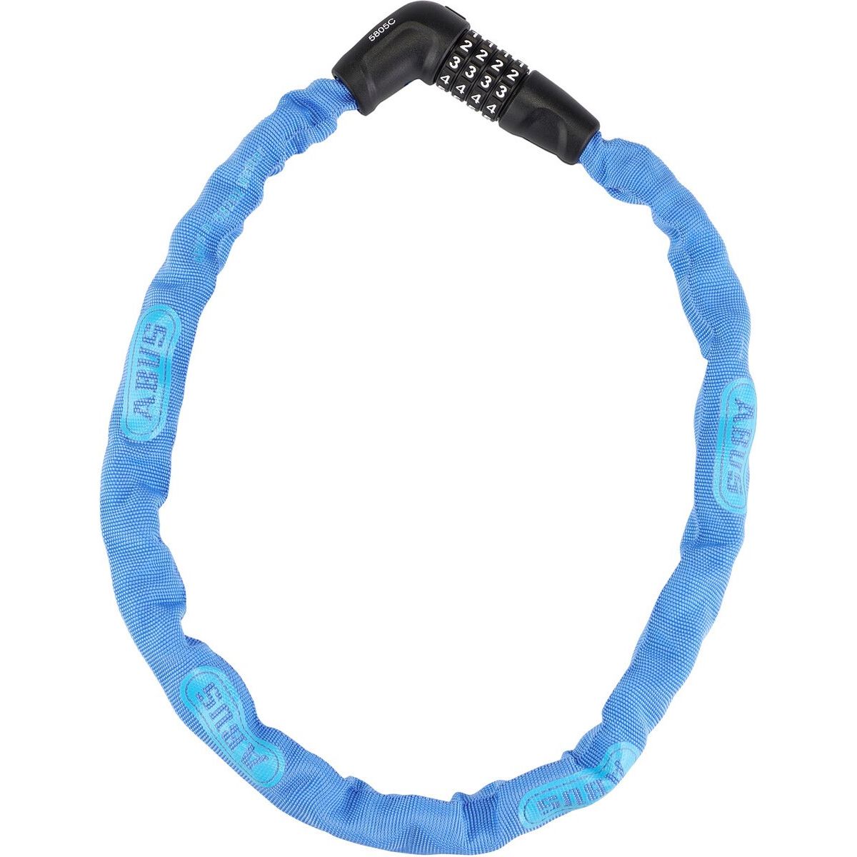 Abus Steel-O-Chain kettingslot 75 cm x 5 mm met code, stevig fietsslot met ketting en slotmechanisme.