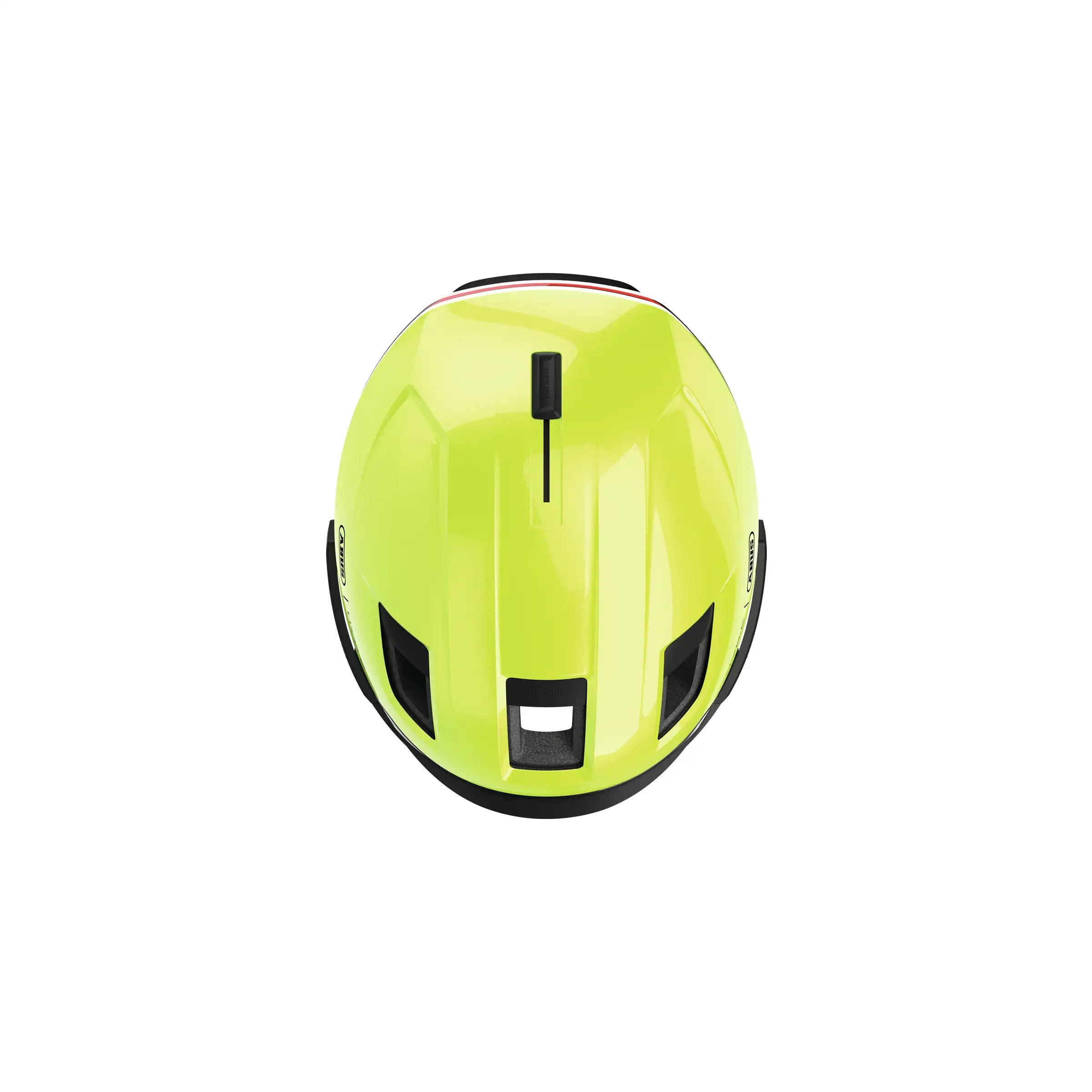 Abus Hyp-E Blace Speed Pedelec fietshelm met geïntegreerde verlichting, zwart, aerodynamisch ontwerp en verstelbare pasvorm.
