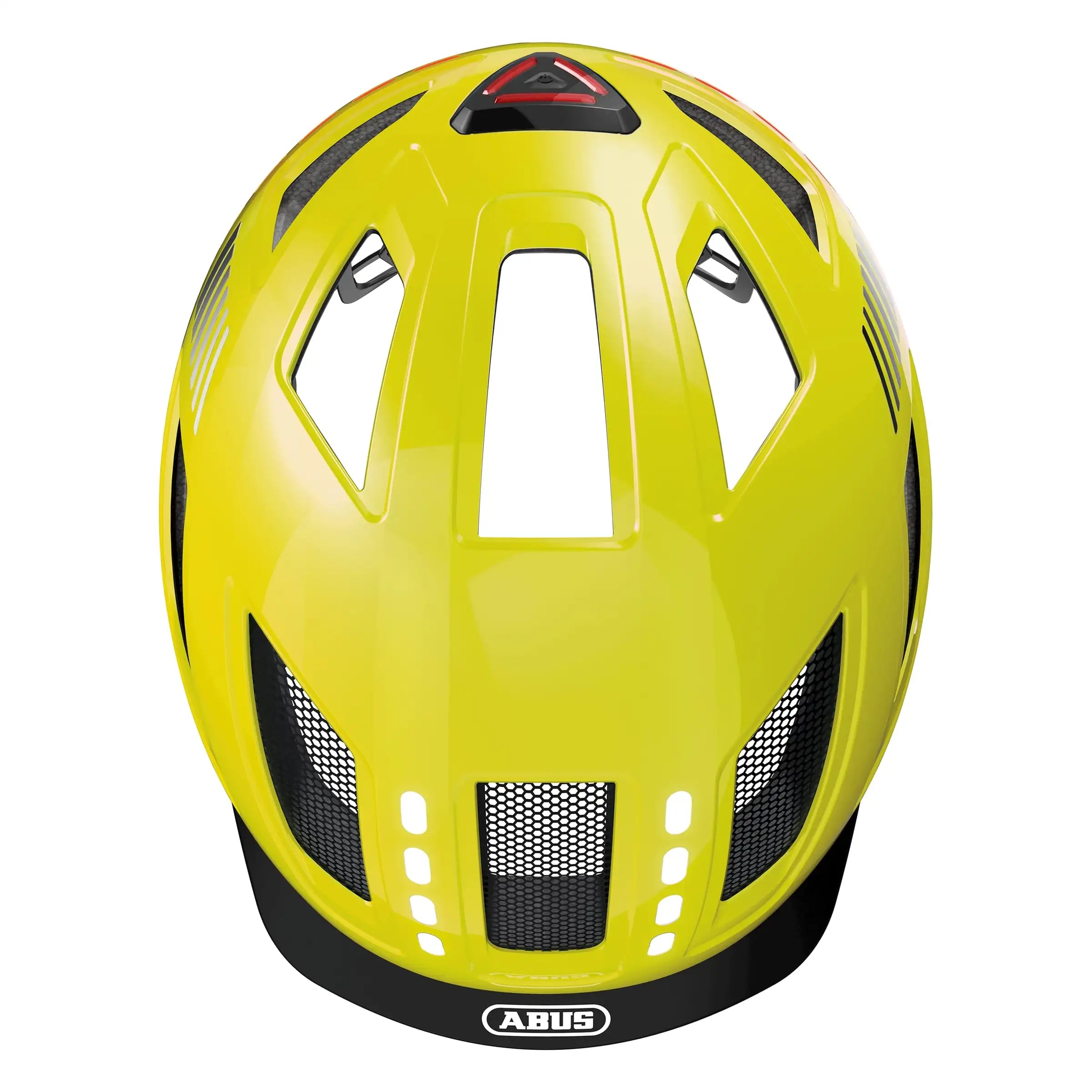 Abus Hyban 2.0 LED speed pedelec fietshelm met verstelbare pasvorm en reflecterende details, zwart en aerodynamisch ontwerp.