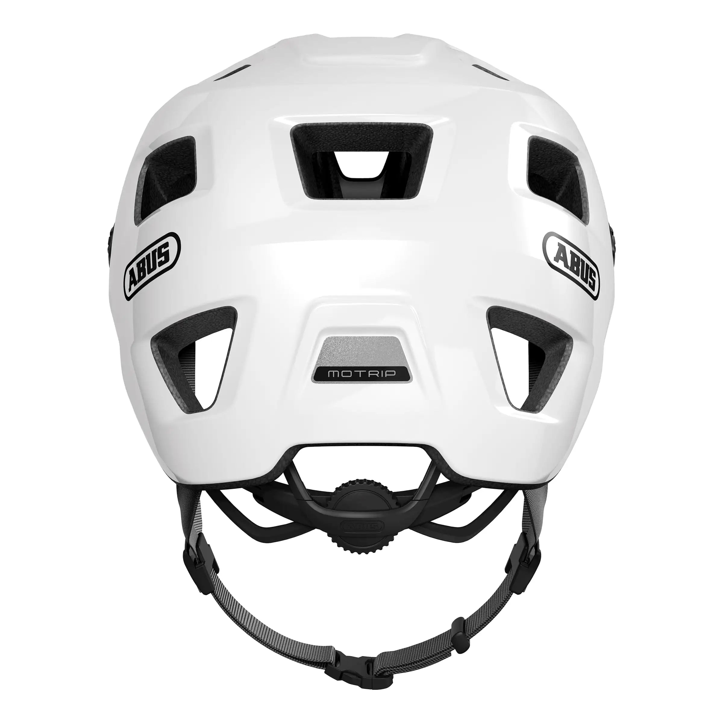 Abus Motrip MTB fietshelm met diepe pasvorm en ventilatieopeningen, geschikt voor mountainbiken en off-road rijden.