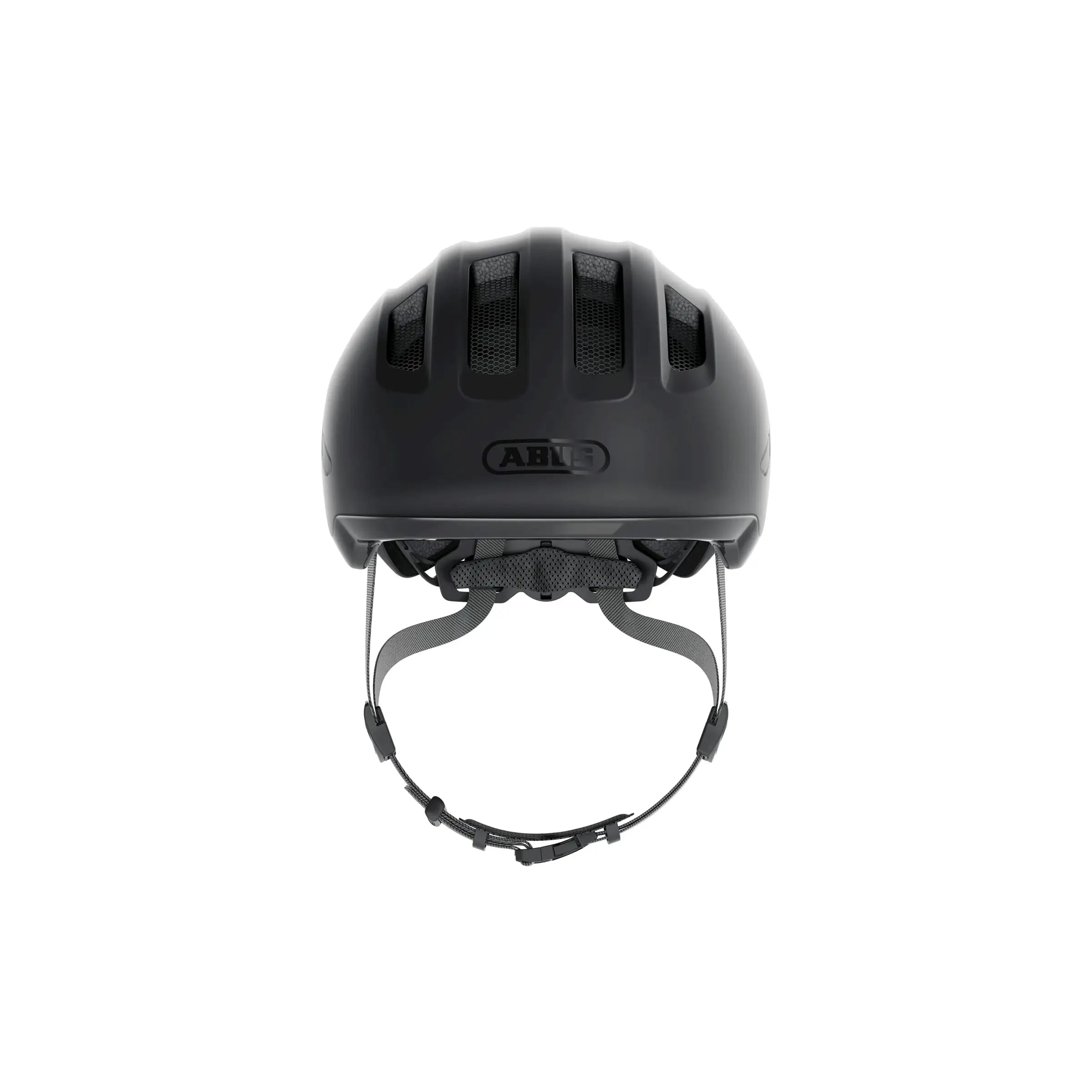 Abus Smiley 3.0 Ace Led kind fietshelm met ventilerende uitsparingen en verstelband, oranje kleur, voor veilig kinderfietsen