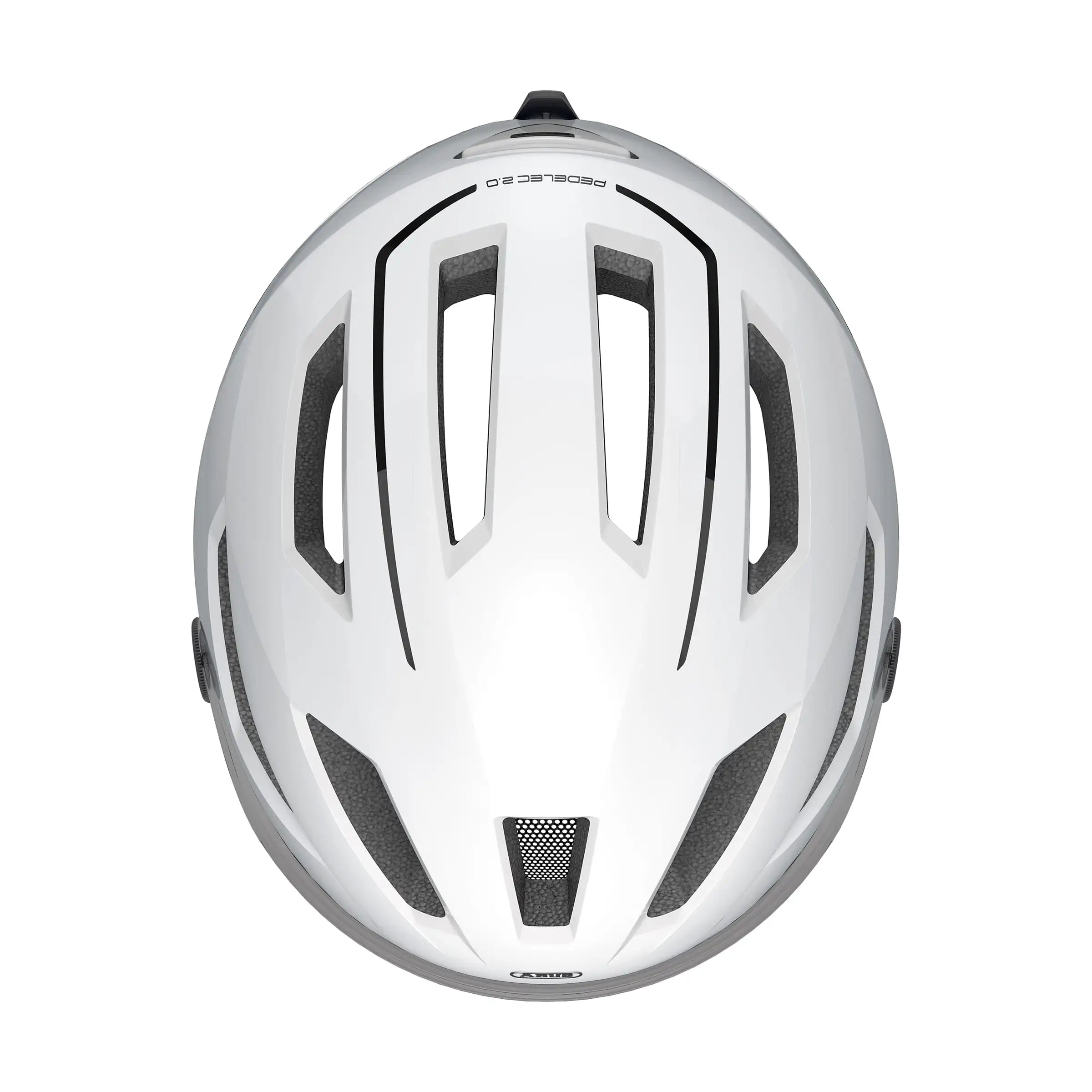 Abus Speed Pedelec helm met regenkap en oplaadbare lamp, lichte en veilige fietshelm voor elektrische fietsen.