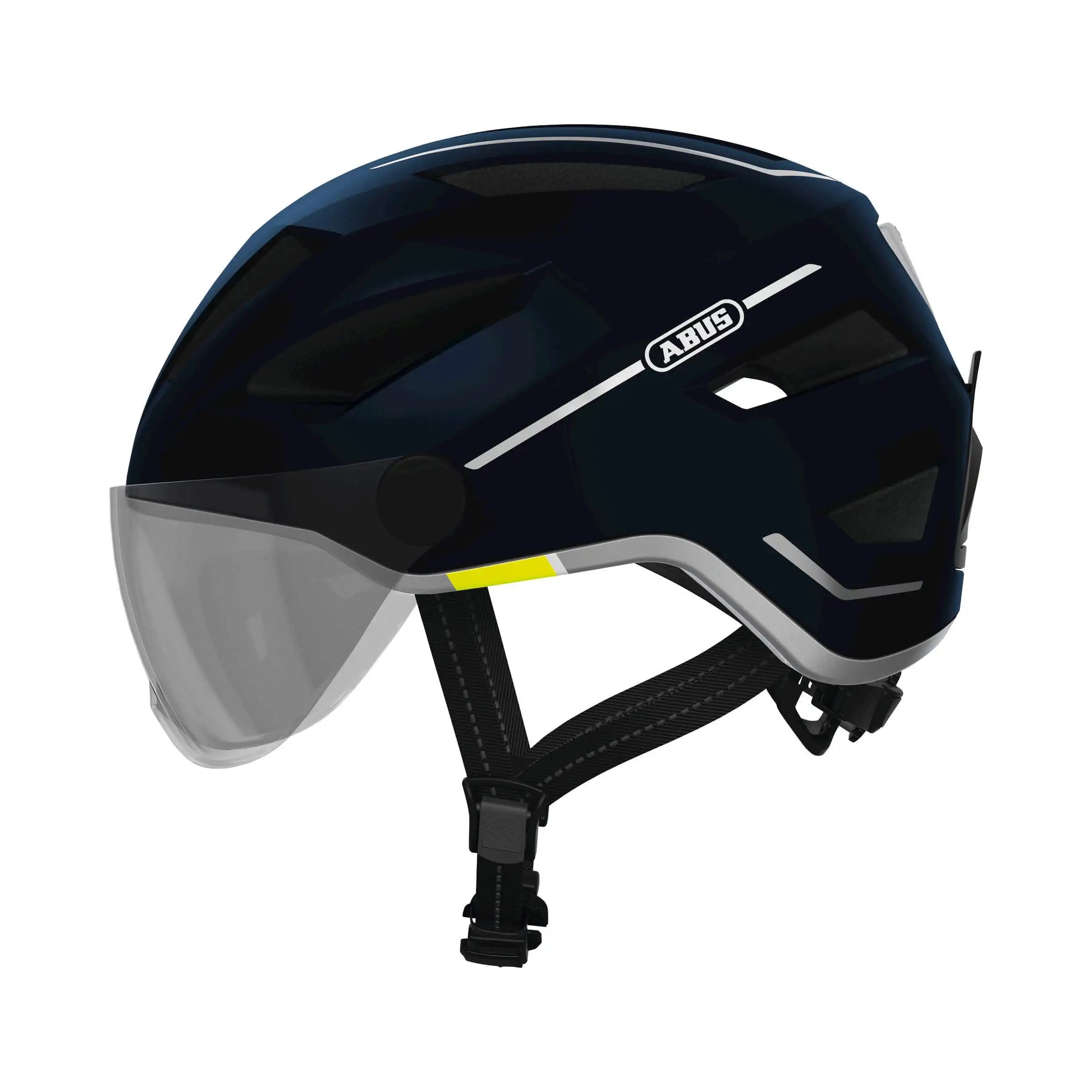 Abus Speed Pedelec helm met regenkap en oplaadbare lamp, lichtgewicht fietshelm voor elektrische fietsers in Nederland