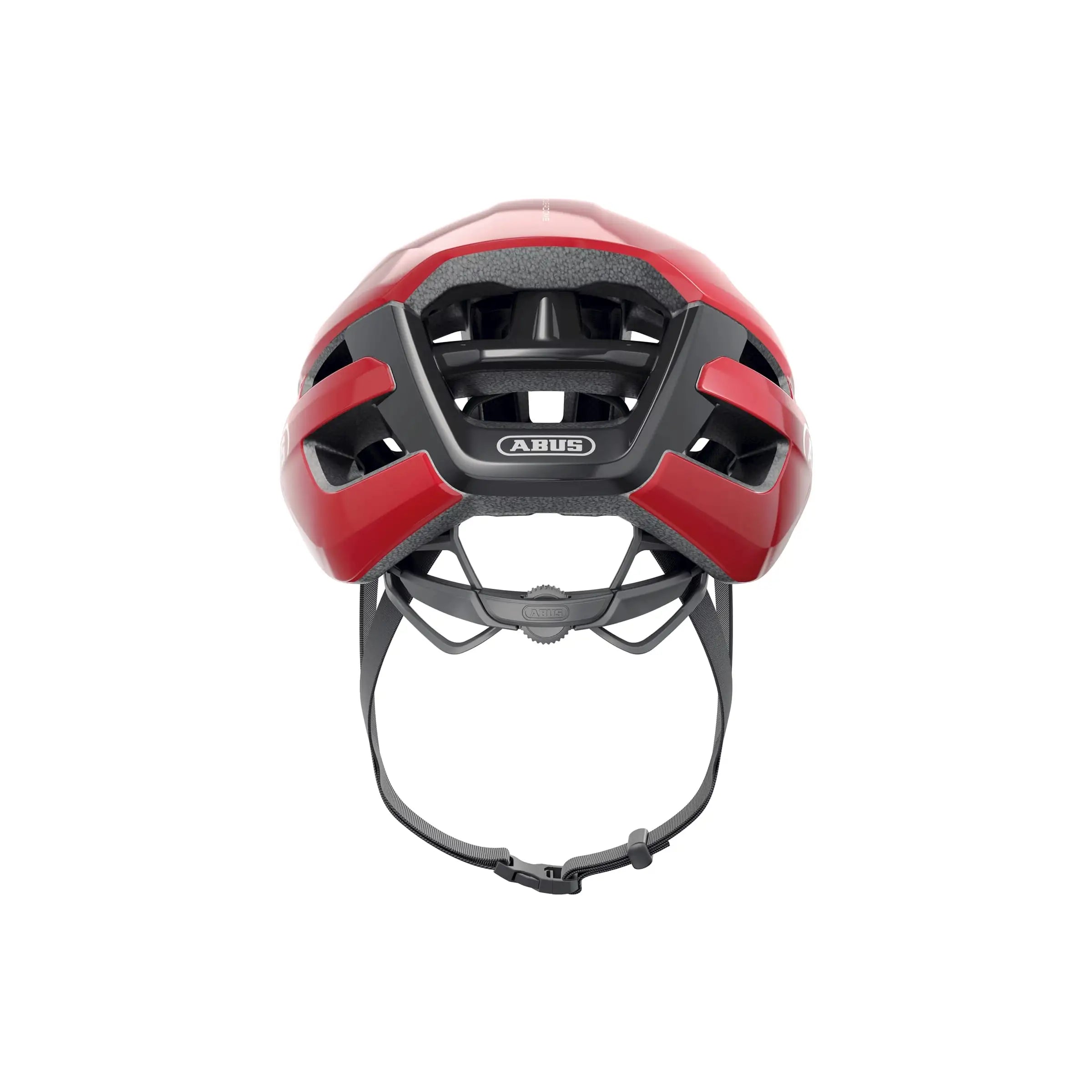 Abus Powerdome racefietshelm met ventilatiegaten en verstelbare zoom ACE in Italië vervaardigd, geschikt voor wielrennen