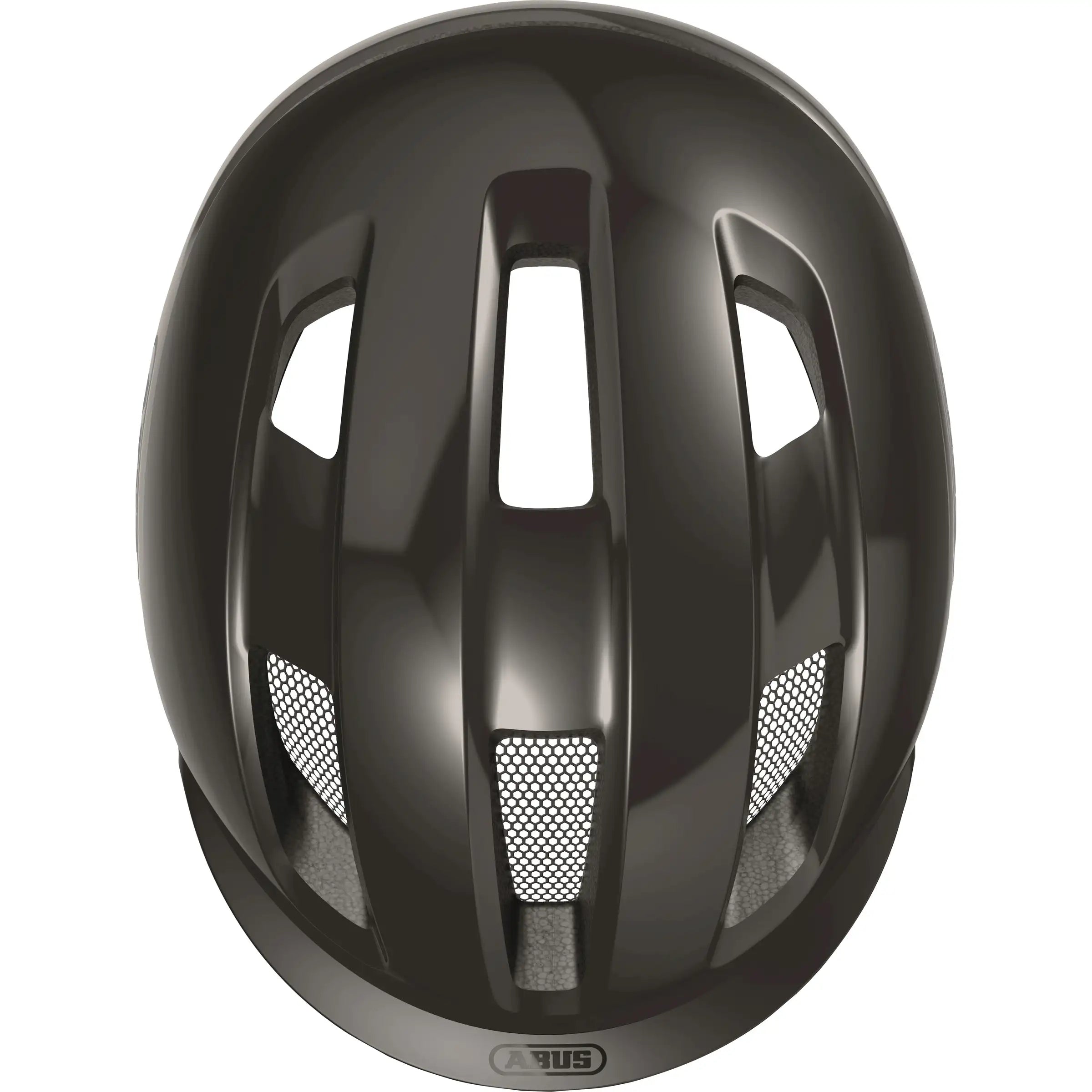 Abus Purl-Y speed pedelec fietshelm, NTA geclassificeerd, met ventilerend ontwerp en verstelbare riem, zwart kleur.