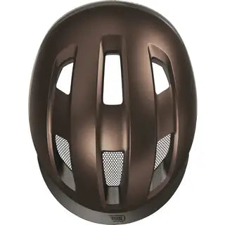Abus Purl-Y Ace Speed Pedelec helm met ventilatiegaten en zwarte afwerking, ontworpen voor fietsers en speed pedelec rijders