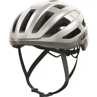Abus Powerdome Mips racefietshelm met Italiaanse fabricage, wit met zwarte details, ventilerende ontwerp voor wielrenners