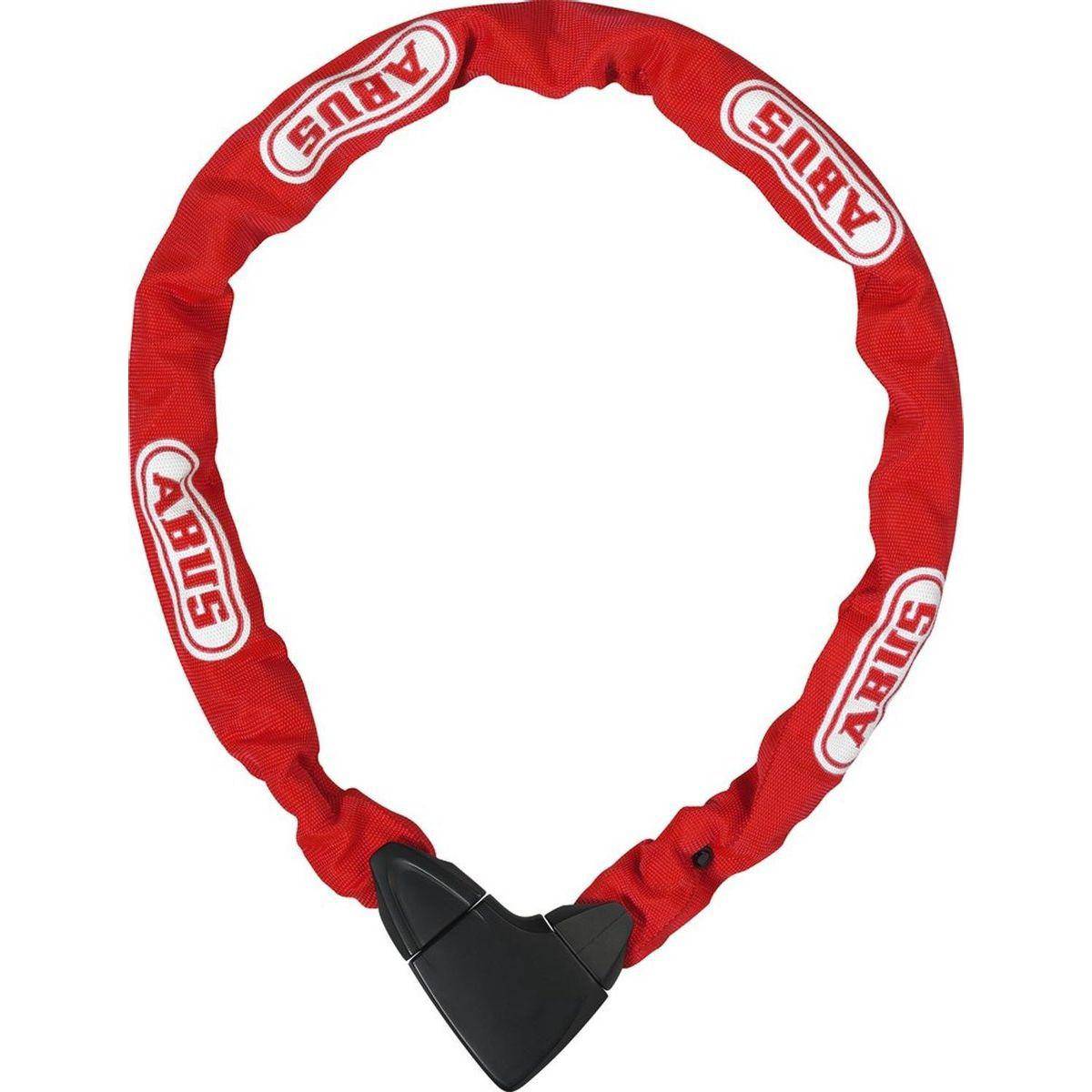 Abus kettingslot 8900, 85cm x 9mm, rood, stevig slot voor fietsen met ketting en slotmechanisme