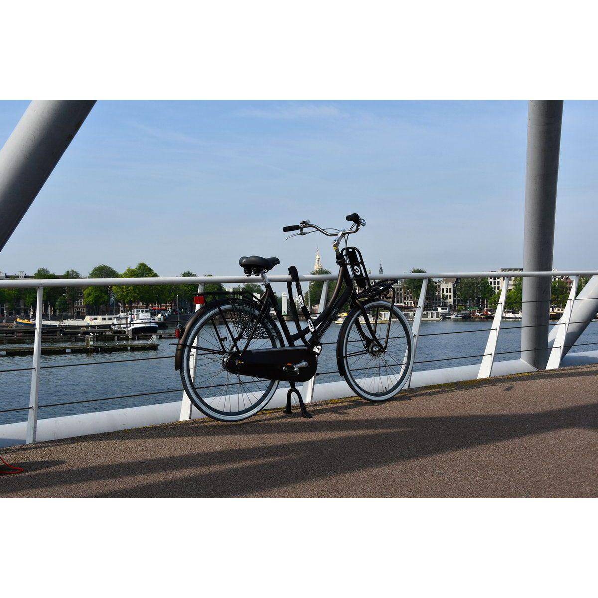 Zwart Abus Citychain 8800 kettingslot van 120 cm met slothoes, stevig fietsbeveiligingsslot voor stadsfietsen