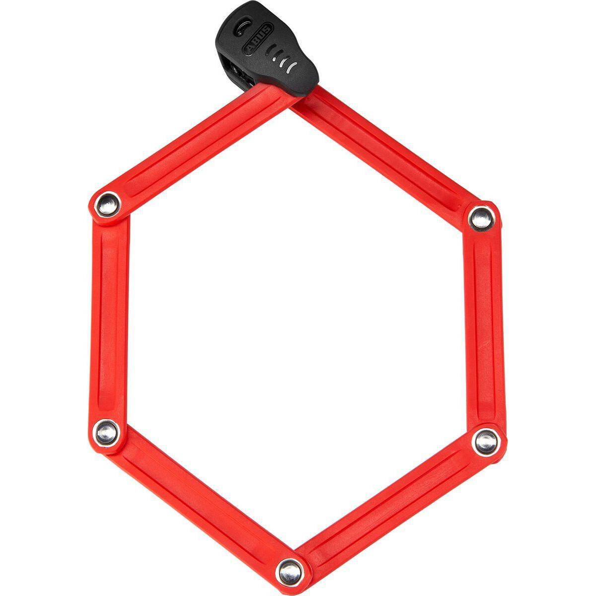 Abus Bordo Lite 6055C SH vouwslot met cijfercode en houder, rood, 85 cm lang, voor fietsbeveiliging