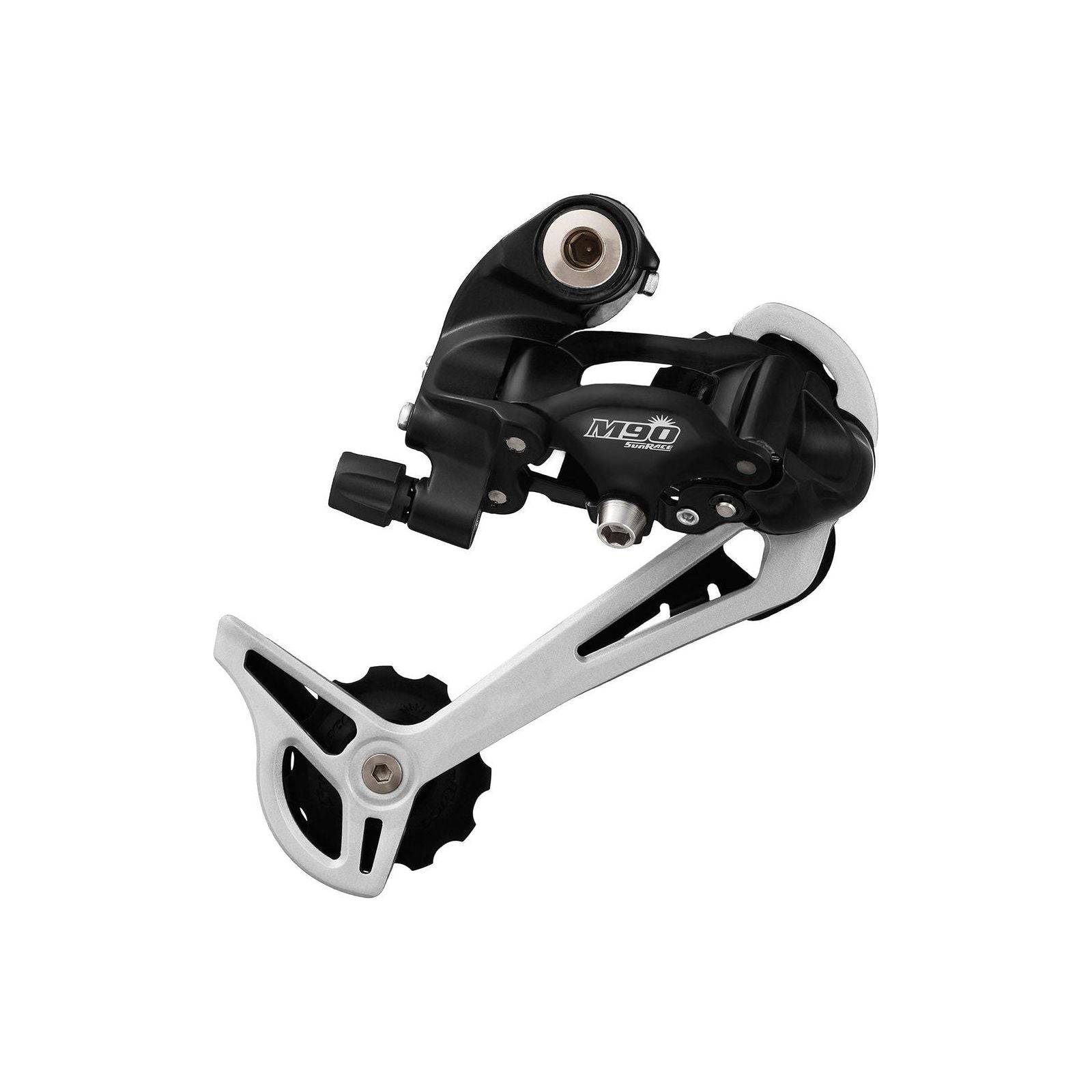 Achterderailleur 9-Speed Sunrace Rdm91 Met Lange Kooi - Directe Montage - Zilver/Zwart - Le coq wielerartikelen