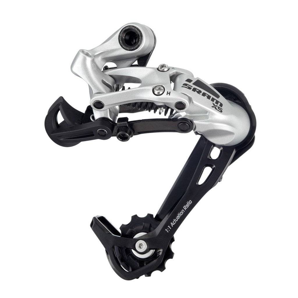 Achterderailleur Sram X5 9V Long Cage Aluminium Zilver - Le coq wielerartikelen