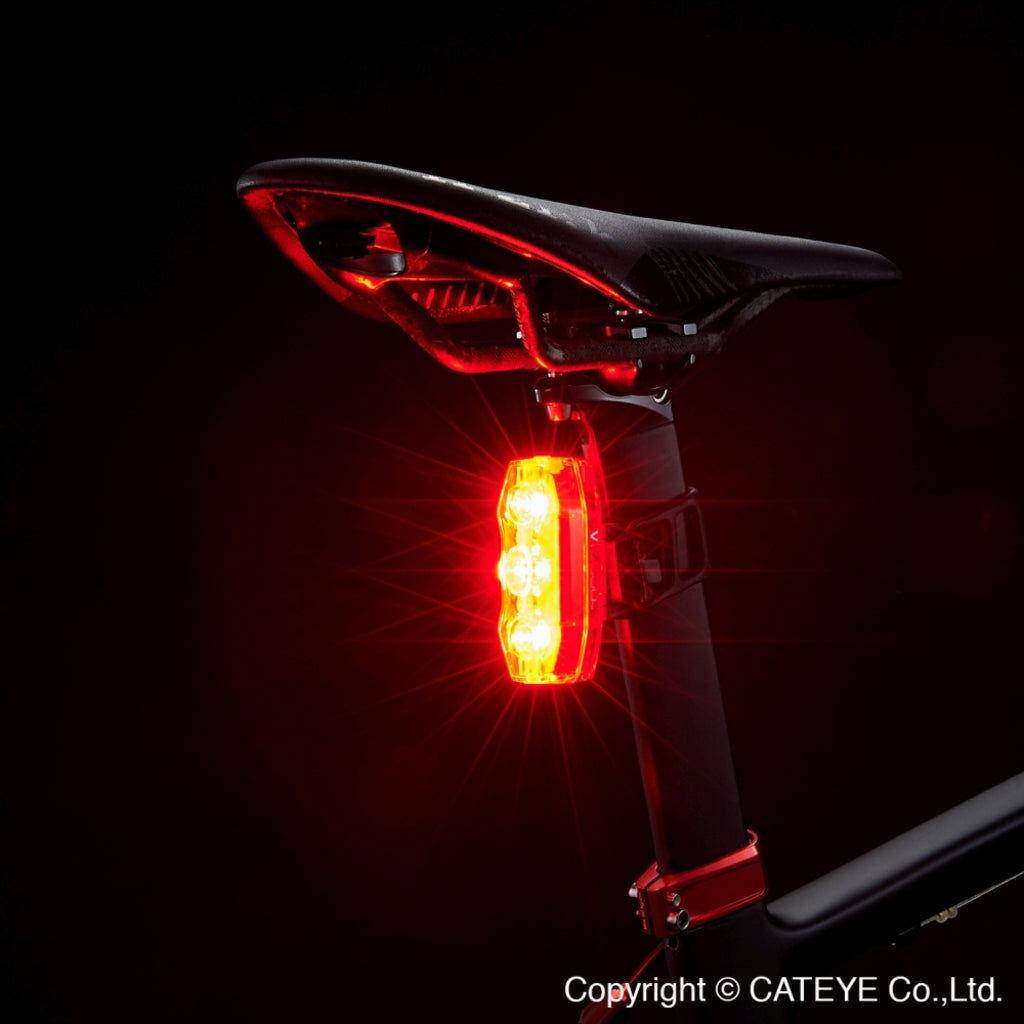 Achterlicht Cateye Viz300 Tl-Ld810-R Led Usb Oplaadbaar Accu Zwart - Le coq wielerartikelen