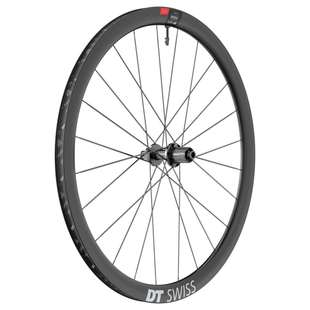 Achterwiel 28" DT Swiss ARC1100 Dicut 38 DB SH 10/11V Disc CL Carbon Zwart - Le coq wielerartikelen