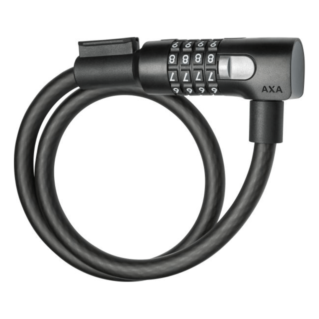 Axa Kabelslot Resolute C12-65 Code - Zwart - Le coq wielerartikelen