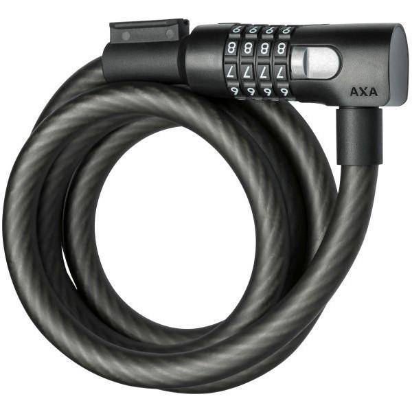 Axa Kabelslot Resolute C15-180 Code - Zwart - Le coq wielerartikelen