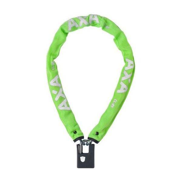Axa kettingslot Clinch Soft 85cm x 6mm voor fietsbeveiliging, zwart met zachte bekleding en stevige ketting.