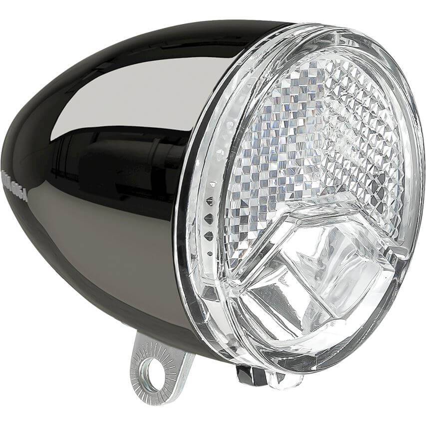 Axa Koplamp 606 15 Lux Steady Auto Dark Chrome - Le coq wielerartikelen