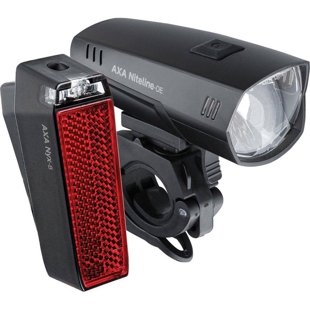 Axa Verlichting Set Niteline De 35 Lux Batterij - Le coq wielerartikelen