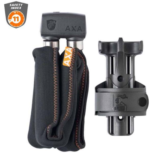 Axa Vouwslot Foldable 1000 100/Ø10Mm - Grijs - Le coq wielerartikelen