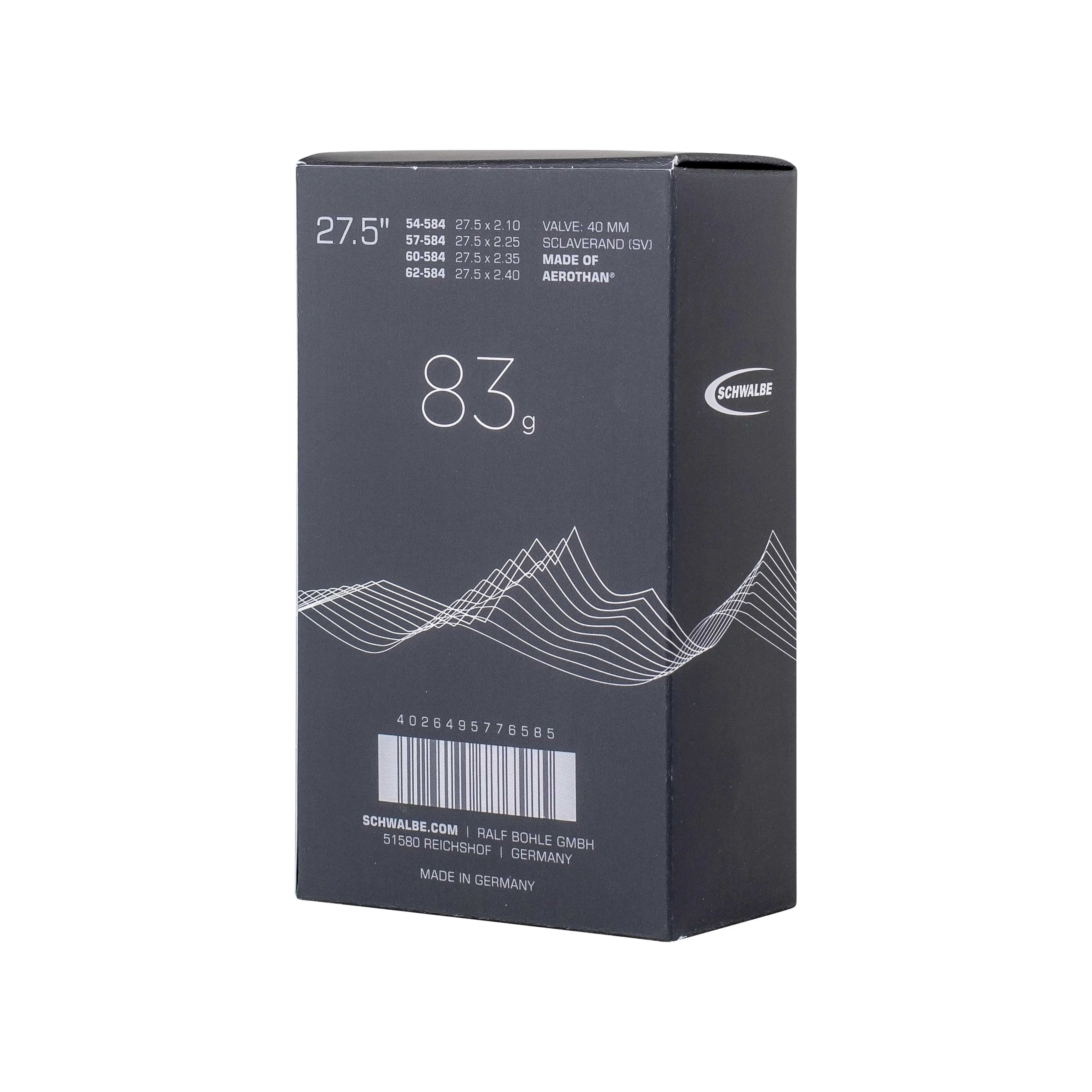 Binnenband 29" Schwalbe Aerothan SV19FE 29x250-300 SV 40mm - Le Coq Wielerartikelen