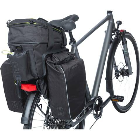 Basil Bagagedragertas Miles Xl Pro Mik 9-36 Liter 31 X 23 X 22 Cm - Zwart - Le coq wielerartikelen