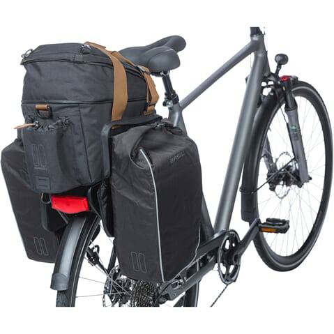 Basil Bagagedragertas Miles Xl Pro Mik 9-36 Liter 31 X 23 X 22 Cm - Zwart - Le coq wielerartikelen
