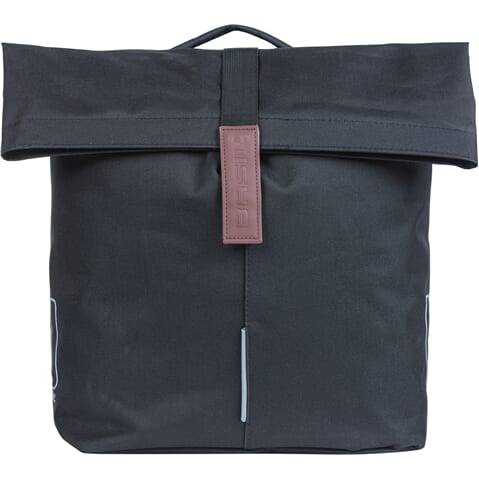 Basil Dubbele Fietstas City Mik 28-32 Liter 30 X 18 X 49 Cm - Zwart - Le coq wielerartikelen