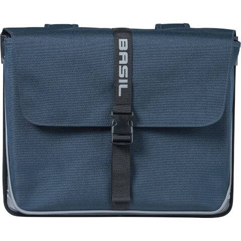 Basil Dubbele Fietstas Forte 35 Liter 41 X 15 X 34 Cm - Marineblauw / Zwart - Le coq wielerartikelen