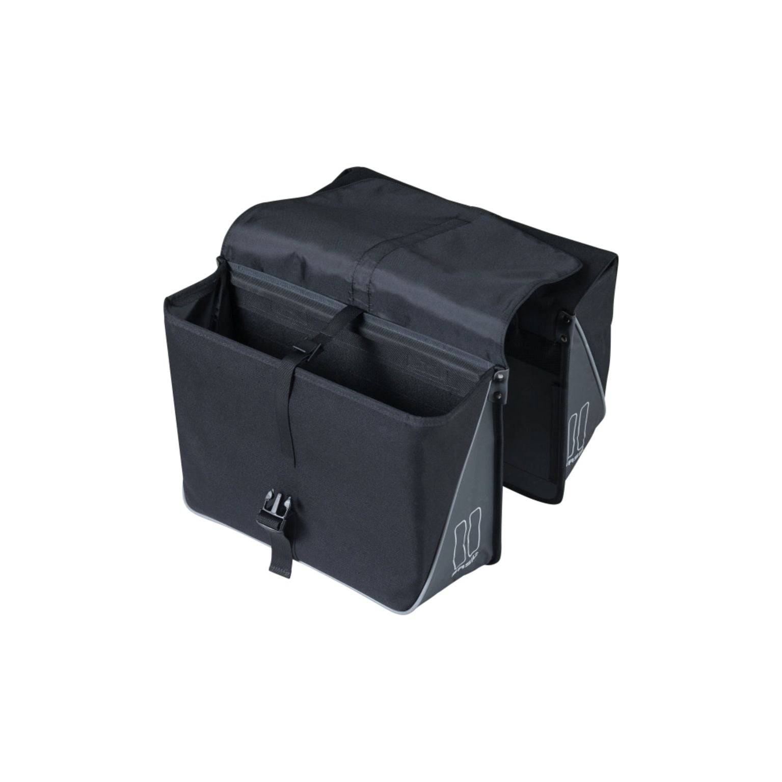 Basil Dubbele Fietstas Forte 35 Liter 41 X 15 X 34 Cm - Zwart - Le coq wielerartikelen