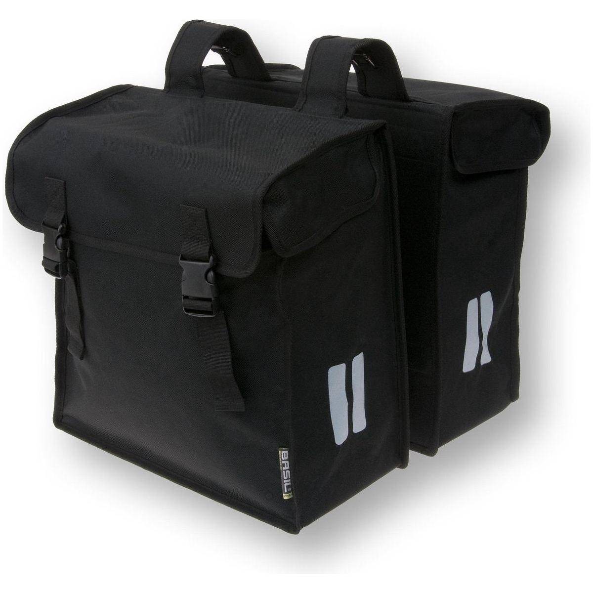 Basil Dubbele Fietstas Mara-Xxl 47 Liter 32 X 13 X 21 Liter - Zwart - Le coq wielerartikelen
