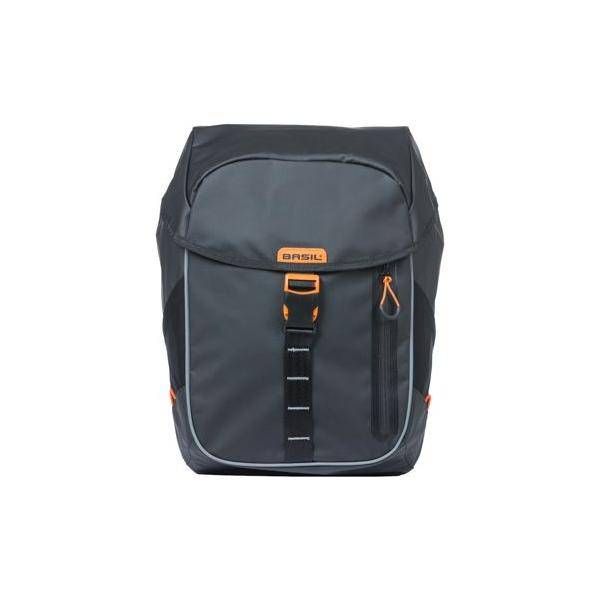 Basil Fietsrugzak Miles Tarpaulin 17 Liter 31 X 17 X 44 Cm - Zwart/Oranje - Le coq wielerartikelen
