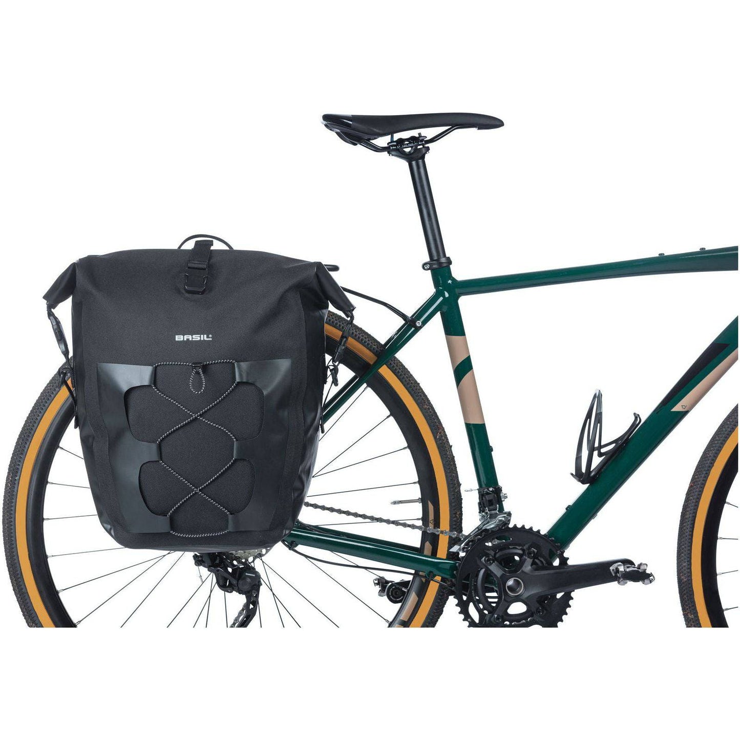 Basil Fietstas Navigator Waterproof 25-31 Liter 32 X 15 X 37 Cm - Zwart - Le coq wielerartikelen