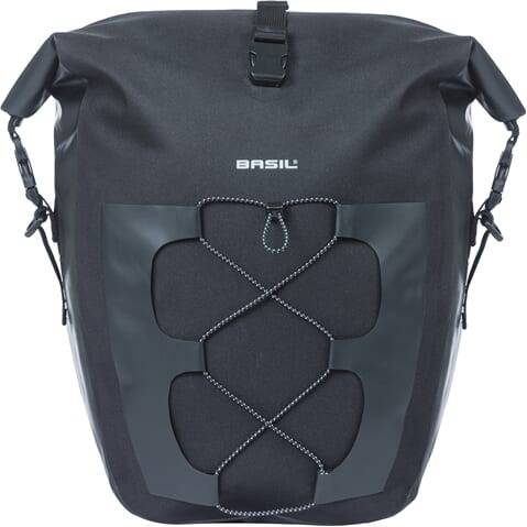 Basil Fietstas Navigator Waterproof 25-31 Liter 32 X 15 X 37 Cm - Zwart - Le coq wielerartikelen