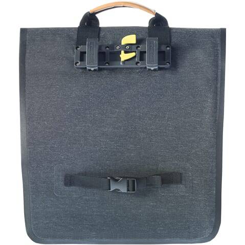 Basil Fietstas Urban Dry Shopper 20 Liter 34 X 16 X 48 Cm - Houtskool Melee - Le coq wielerartikelen